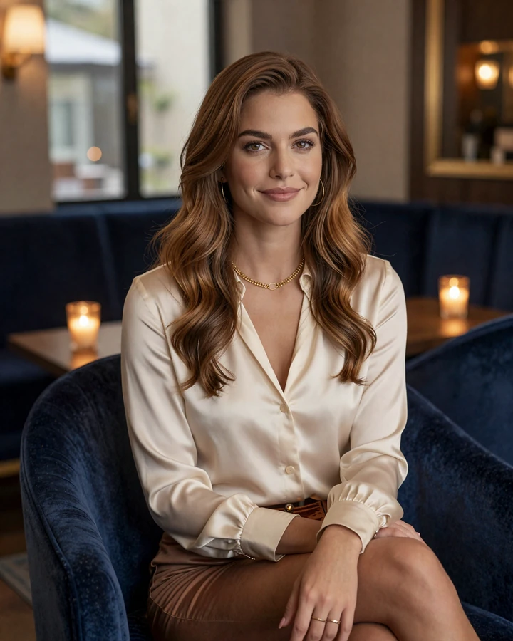 Verified SugarMatch member Olivia in a private members lounge